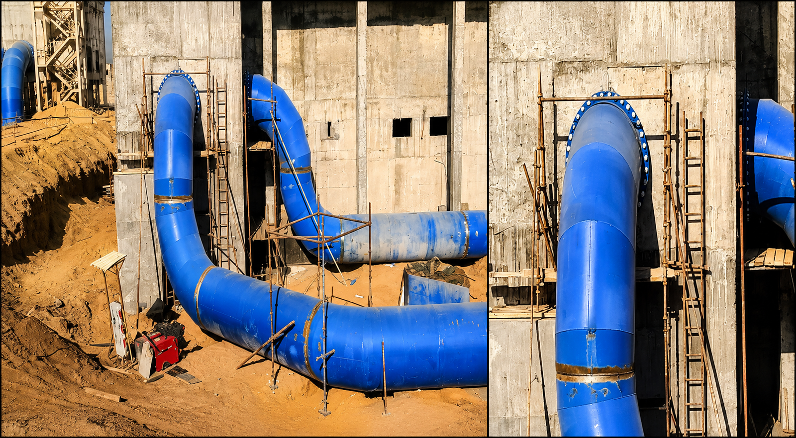 Piping Work for Water Plants
